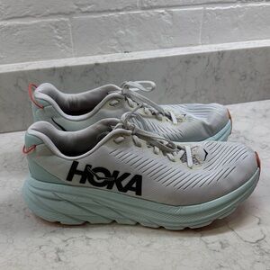 Hoka Grey and Light Blue Athletic Shoes, Women’s Size 10